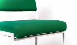 Bauhaus Green And White Office Chair, 1950s -PAMONO Sales bauhaus green and white office chair 1950s 8