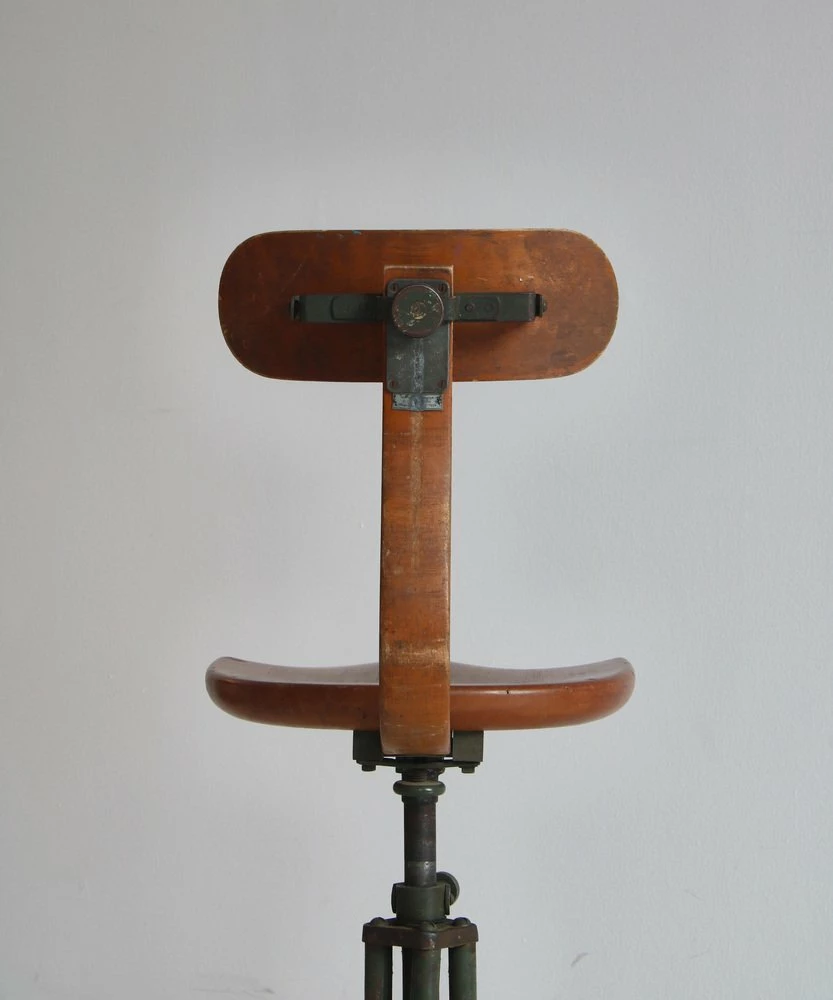 Bauhaus Style Swivel Desk Chair In Tube Steel And Beechwood By Fritz Hansen, 1930s 15 Bauhaus Style Swivel Desk Chair In Tube Steel And Beechwood By Fritz Hansen, 1930s - Image 13