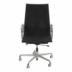 Black Hopsak Fabric Ea-119 Office Chair By Charles Eames For Vitra