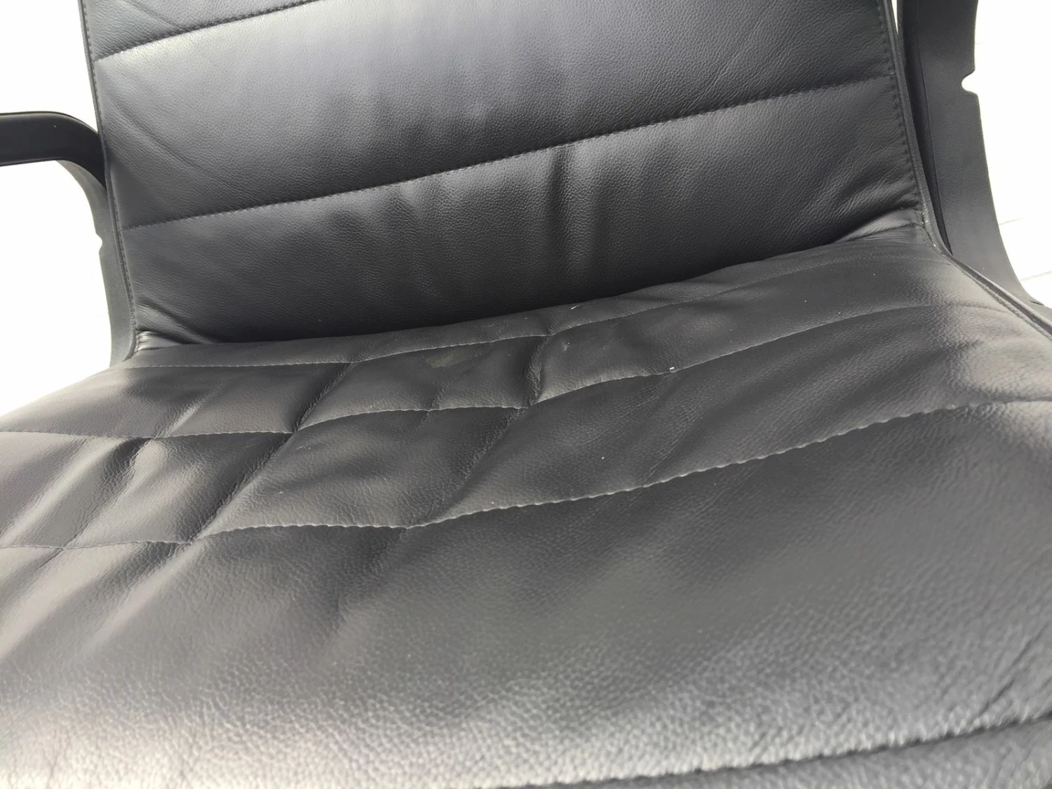 Black Leather Chair By Richard Sapper For Knoll, 1980s 4 Black Leather Chair By Richard Sapper For Knoll, 1980s - Image 2