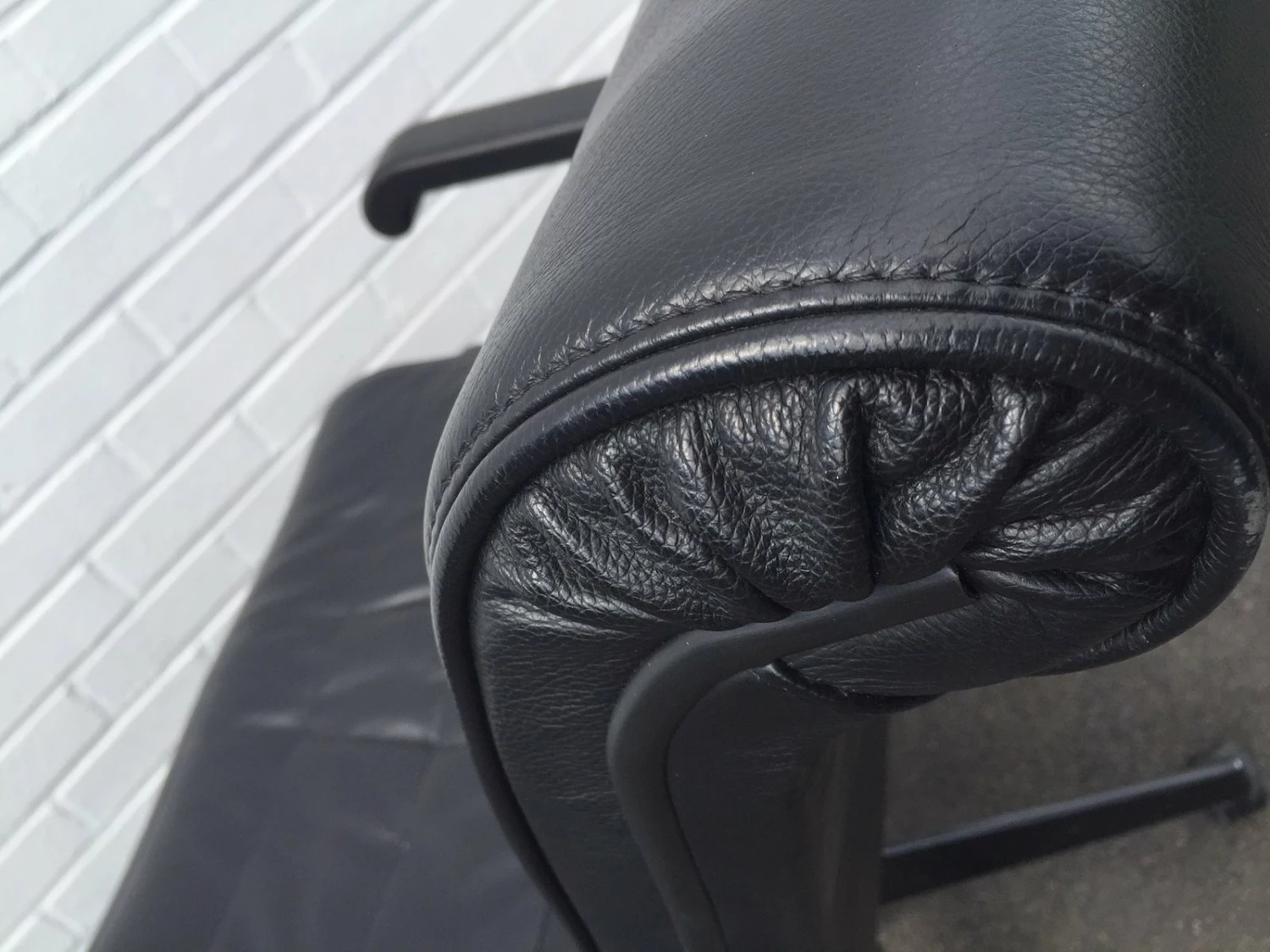 Black Leather Chair By Richard Sapper For Knoll, 1980s 5 Black Leather Chair By Richard Sapper For Knoll, 1980s - Image 3