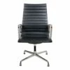 Black Leather EA-109 Chair By Charles Eames For Vitra, 2000s