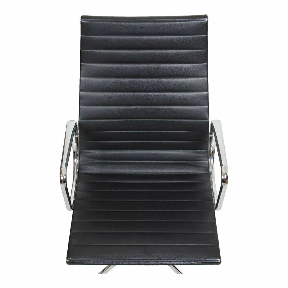 Black Leather EA-109 Chair By Charles Eames For Vitra, 2000s 7 Black Leather EA-109 Chair By Charles Eames For Vitra, 2000s - Image 5