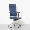 Blue Leather Open Up Executive Chair From Sedus -PAMONO Sales blue leather open up executive chair from sedus 1