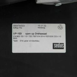 Blue Leather Open Up Executive Chair From Sedus -PAMONO Sales blue leather open up executive chair from sedus 10