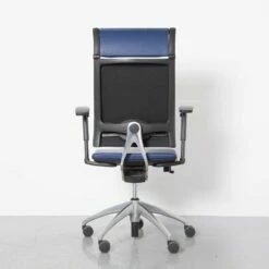 Blue Leather Open Up Executive Chair From Sedus -PAMONO Sales blue leather open up executive chair from sedus 6