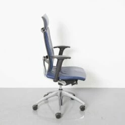 Blue Leather Open Up Executive Chair From Sedus -PAMONO Sales blue leather open up executive chair from sedus 7