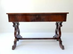 Charles X Wooden Desk Table, 19th Century -PAMONO Sales charles x wooden desk table 19th century 2