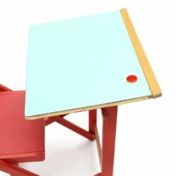 Childrens Desk With Folding Chair, 1950s -PAMONO Sales childrens desk with folding chair 1950s 11