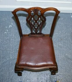 Chippendale Style Claw & Ball Side Dining Desk Chairs In Leather, Set Of 2 36 Chippendale Style Claw & Ball Side Dining Desk Chairs In Leather, Set Of 2 -PAMONO Sales chippendale style claw ball side dining desk chairs in leather set of 2 17