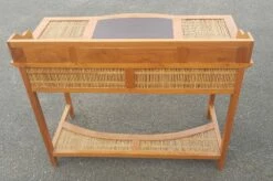 Colonial Style Desk With Bamboo Wood 9 Colonial Style Desk With Bamboo Wood -PAMONO Sales colonial style desk with bamboo wood 3