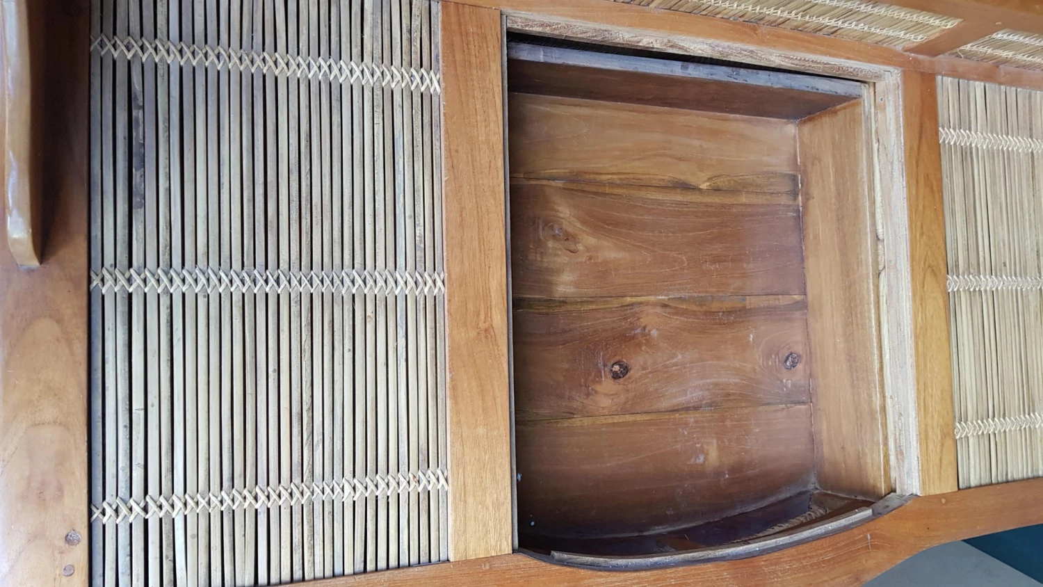 Colonial Style Desk With Bamboo Wood 7 Colonial Style Desk With Bamboo Wood - Image 5