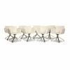 Cream Leather Swivel Chair From Wk Wohnen, Set Of 8 -PAMONO Sales cream leather swivel chair from wk wohnen set of 8 1