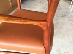 Danish Leather Desk Chair By Kai Lyngfeldt Larsen, 1960s -PAMONO Sales danish leather desk chair by kai lyngfeldt larsen 1960s 10