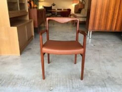 Danish Leather Desk Chair By Kai Lyngfeldt Larsen, 1960s -PAMONO Sales danish leather desk chair by kai lyngfeldt larsen 1960s 3