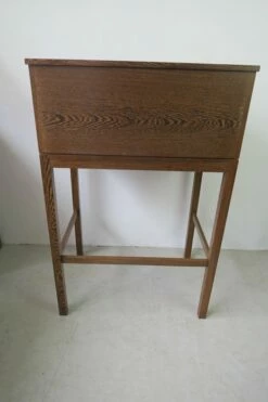 Danish Standing Desk And Stool, 1960s, Set Of 2 -PAMONO Sales danish standing desk and stool 1960s set of 2 13