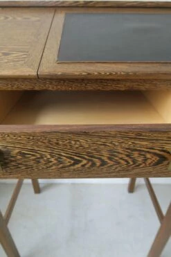 Danish Standing Desk And Stool, 1960s, Set Of 2 -PAMONO Sales danish standing desk and stool 1960s set of 2 15