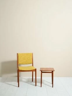 Danish Teak Chair With Upholstery, 1950s -PAMONO Sales danish teak chair with upholstery 1950s 3