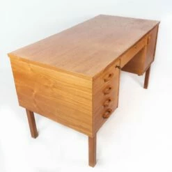 Danish Teak Desk, 1960s -PAMONO Sales danish teak desk 1960s 12