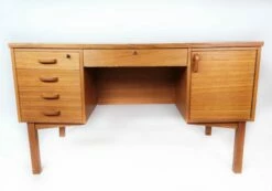 Danish Teak Desk, 1960s -PAMONO Sales danish teak desk 1960s 2