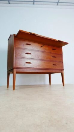 Danish Teak Desk By Riis Antonsen For Borge Hansen, 1960s