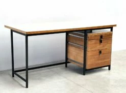 Desk By Jules Wabbes For Mobilier Universel, 1960s 10 Desk By Jules Wabbes For Mobilier Universel, 1960s -PAMONO Sales desk by jules wabbes for mobilier universel 1960s 2
