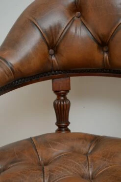 Desk Chair In Mahogany From James Shoolbred & Co., 1880s -PAMONO Sales desk chair in mahogany from james shoolbred co 1880s 11