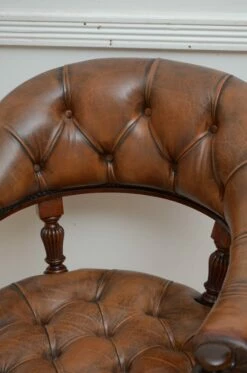 Desk Chair In Mahogany From James Shoolbred & Co., 1880s -PAMONO Sales desk chair in mahogany from james shoolbred co 1880s 12