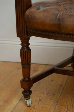 Desk Chair In Mahogany From James Shoolbred & Co., 1880s -PAMONO Sales desk chair in mahogany from james shoolbred co 1880s 9