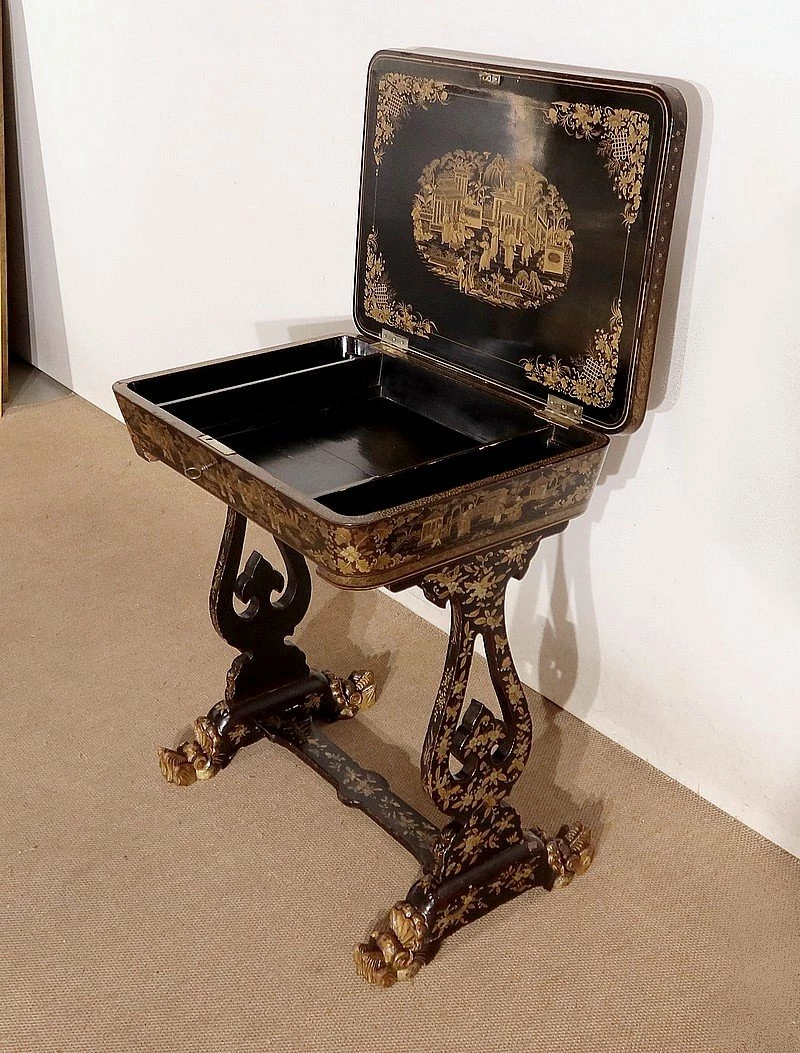 Desk In Blackened Wood, Napoleon III Period, Mid 19th Century 18 Desk In Blackened Wood, Napoleon III Period, Mid 19th Century - Image 16