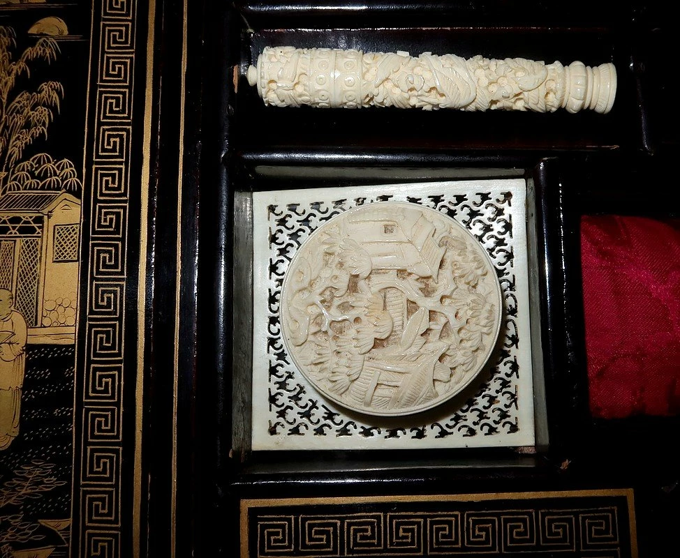 Desk In Blackened Wood, Napoleon III Period, Mid 19th Century 10 Desk In Blackened Wood, Napoleon III Period, Mid 19th Century - Image 8