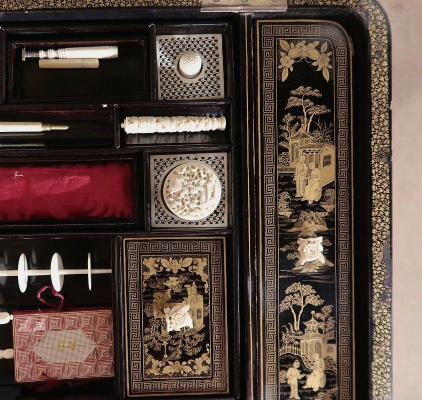 Desk In Blackened Wood, Napoleon III Period, Mid 19th Century 11 Desk In Blackened Wood, Napoleon III Period, Mid 19th Century - Image 9