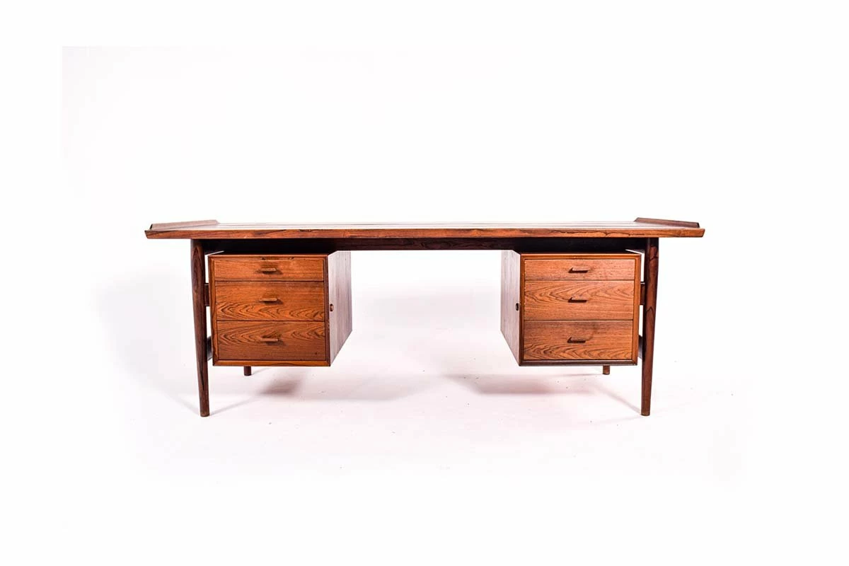 Desk In Rosewood By Arne Vodder For Sibast Mobler, Denmark, 1960s 3 Desk In Rosewood By Arne Vodder For Sibast Mobler, Denmark, 1960s