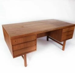Desk In Teak By Omann Junior, 1960s -PAMONO Sales desk in teak by omann junior 1960s 12