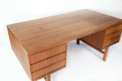 Desk In Teak By Omann Junior, 1960s -PAMONO Sales desk in teak by omann junior 1960s 13