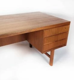 Desk In Teak By Omann Junior, 1960s -PAMONO Sales desk in teak by omann junior 1960s 16