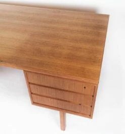 Desk In Teak By Omann Junior, 1960s -PAMONO Sales desk in teak by omann junior 1960s 3