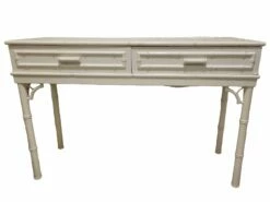 Desk With Two Wooden Drawers And Edges, 1980s