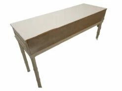 Desk With Two Wooden Drawers And Edges, 1980s -PAMONO Sales desk with two wooden drawers and edges 1980s 4