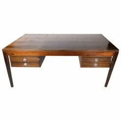 Diplomat Desk In Rosewood By Finn Juhl For France & Son, 1960s