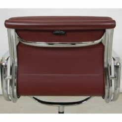 Ea-208 Softpad Office Chair In Brown Leather By Charles Eames For Vitra -PAMONO Sales ea 208 softpad office chair in brown leather by charles eames for vitra 14