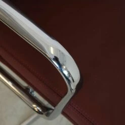 Ea-208 Softpad Office Chair In Brown Leather By Charles Eames For Vitra -PAMONO Sales ea 208 softpad office chair in brown leather by charles eames for vitra 7