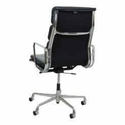 EA-219 Office Chair In Black Leather By Charles Eames For Vitra, 1990s -PAMONO Sales ea 219 office chair in black leather by charles eames for vitra 1990s 4