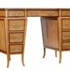 Early 20th Century Satinwood Sheraton Revival Desk, 1890s 2 Early 20th Century Satinwood Sheraton Revival Desk, 1890s -PAMONO Sales early 20th century satinwood sheraton revival desk 1890s 1