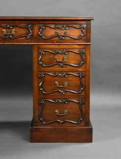 Edwardian Mahogany Pedestal Desk, 1900s 14 Edwardian Mahogany Pedestal Desk, 1900s -PAMONO Sales edwardian mahogany pedestal desk 1900s 4