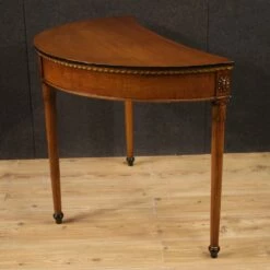 Empire Italian Half-Moon Writing Desk, 1950s 23 Empire Italian Half-Moon Writing Desk, 1950s -PAMONO Sales empire italian half moon writing desk 1950s 10