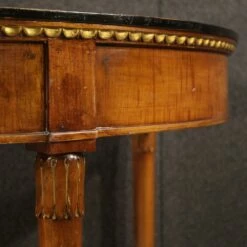 Empire Italian Half-Moon Writing Desk, 1950s 20 Empire Italian Half-Moon Writing Desk, 1950s -PAMONO Sales empire italian half moon writing desk 1950s 7