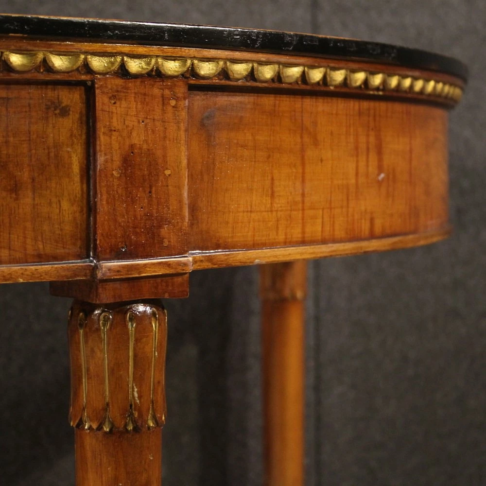 Empire Italian Half-Moon Writing Desk, 1950s 9 Empire Italian Half-Moon Writing Desk, 1950s - Image 7