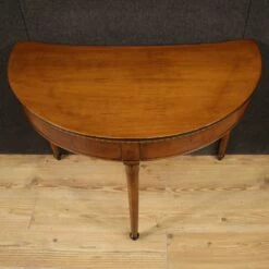 Empire Italian Half-Moon Writing Desk, 1950s 21 Empire Italian Half-Moon Writing Desk, 1950s -PAMONO Sales empire italian half moon writing desk 1950s 8