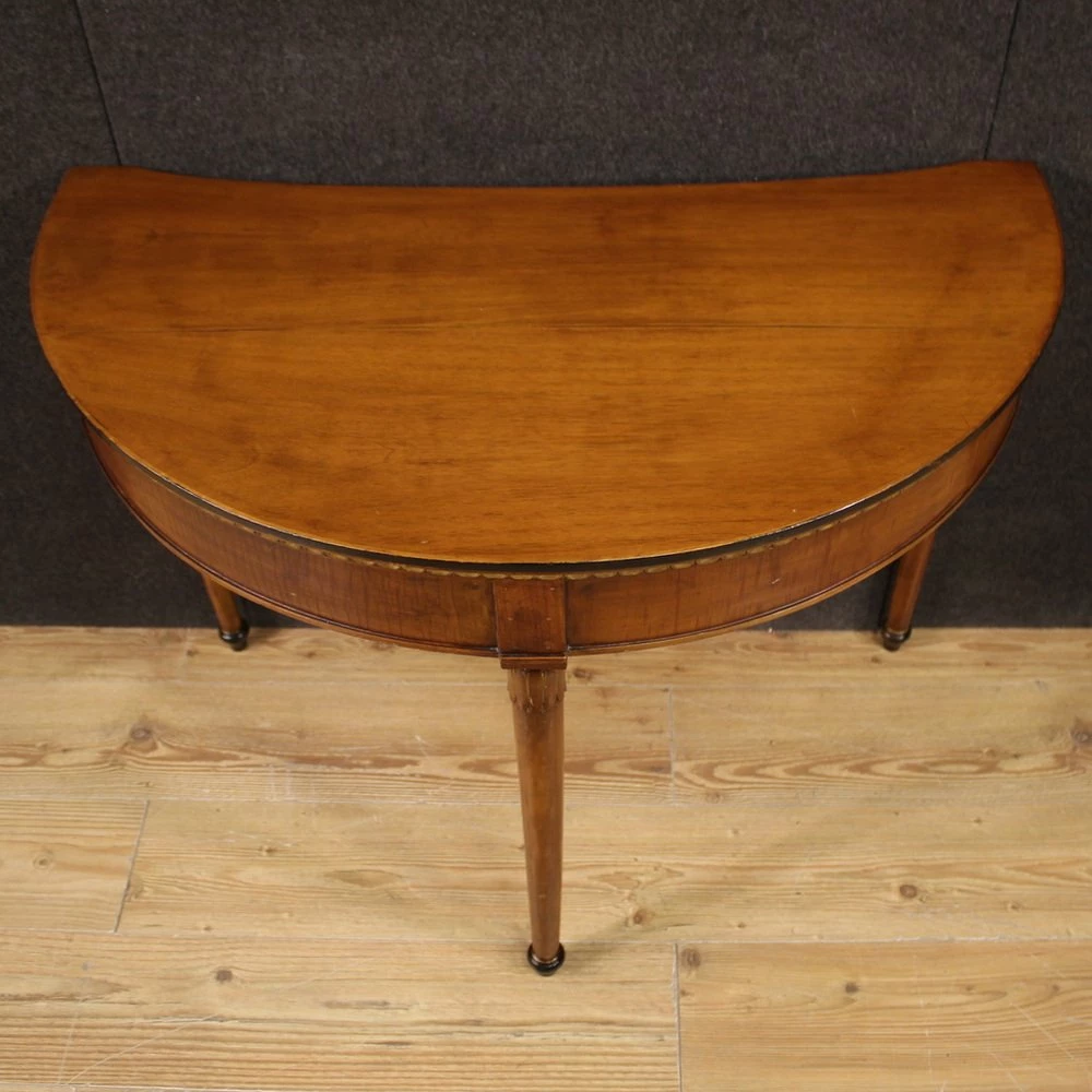 Empire Italian Half-Moon Writing Desk, 1950s 10 Empire Italian Half-Moon Writing Desk, 1950s - Image 8